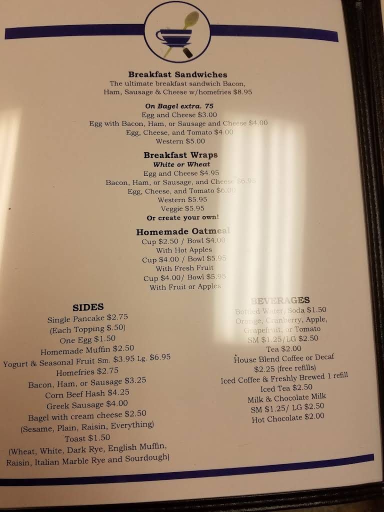 Lincoln's Landing Menu 6